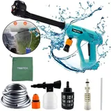 Benzin-Hochdruckreiniger, kabelloser Akku-Hochdruckreiniger, Auto-Hochdruckreiniger mit Strahlwasser, 6-in-1-Düse, (nur Gehäuse, ohne Akku und
