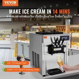 Vevor Kommerzielle Eismaschine 5,5 l