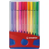 Stabilo Pen 68 ColorParade Kunststoffbox mit 20 Stiften