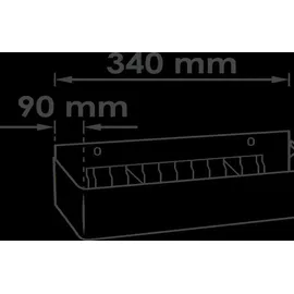 VIGOR Dosenhalter Metall 340 x 90 mm bunt