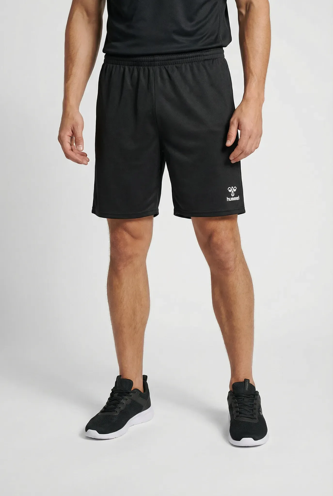Shorts HUMMEL, Herren, Gr. XL (54), N-Gr, schwarz, Obermaterial: 100% Polyester, Hosen Shorts, schnell trocknend