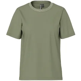 Pieces PCRIA SS LUREX NECK TEE JRS NOOS BC Grün XL