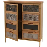 Mendler Apothekerkommode 94 x 80 x 35 cm Blau