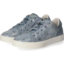 superfit Mädchen Stella Sneaker, Blau Silber 8000, 28 EU Weit