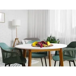 amagohome Baumscheibe Servierbrett verleimt Serviertablett Deko Akazie massiv : 40 x 20 cm