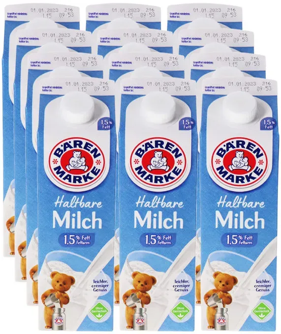 Bärenmarke Haltbare Milch 1,5%, 12er Pack