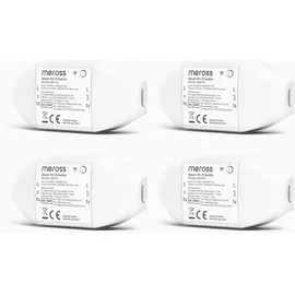 Meross WLAN Schalter Universal WiFi Switch 4 St. Weiß