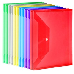 GLiving Dokumententasche »A4 Dokumentenmappe Dokumententasche in 6 verschiedenen Farben 12 Stück«