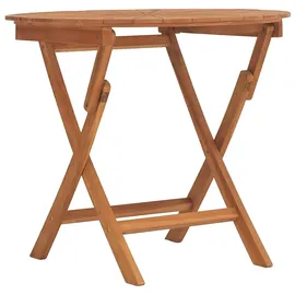 vidaXL Gartentisch Klappbar Ø 85 x 75 cm Braun