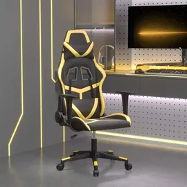 vidaXL Gaming-Stuhl Kunstleder Schwarz & Gold
