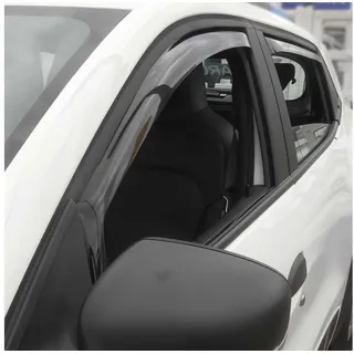 Omac Windabweiser Regenabweiser kompatibel mit Dacia Spring 2021-2026 Dunkel Acryl 4tlg