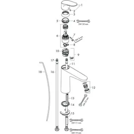 Hansgrohe Focus 100 Einhandmischer chrom 31607000