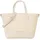 Valentino Atena Shopper Polyurethan Beige/Weiß