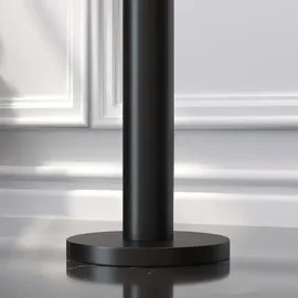 GGM Möbel Bistrotisch Ø 70 x 75 cm Weiß Marmor/Schwarz