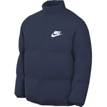 Nike Club Puffer Jacke Midnight Navy/White M