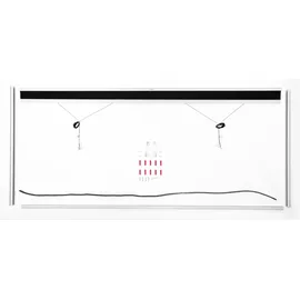 Schellenberg Fliegenschutz-Plissee PREMIUM 100 x 215 cm anthrazit/weiß kürzbar
