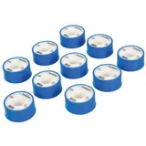 Silverline 10 x Rolle Ptfe-band weiß, 12 m X 19 mm