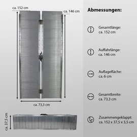 Trutzholm Rollstuhlrampe klappbar 152 cm grau Laderampe