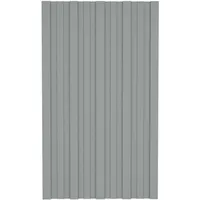 vidaXL Dachpaneel 36 Stk. 80 x 45 cm grau