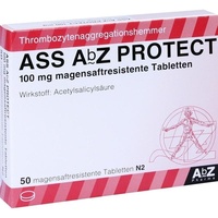 AbZ Pharma GmbH ASS AbZ PROTECT 100 mg magensaftresist.Tabl. 50 St