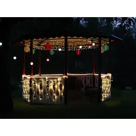 Star Trading LED Solarlampe Jerrit 20 cm weiß