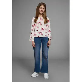 Kidsworld Carmenshirt in weiß geblümt), | Gr.: 152/158