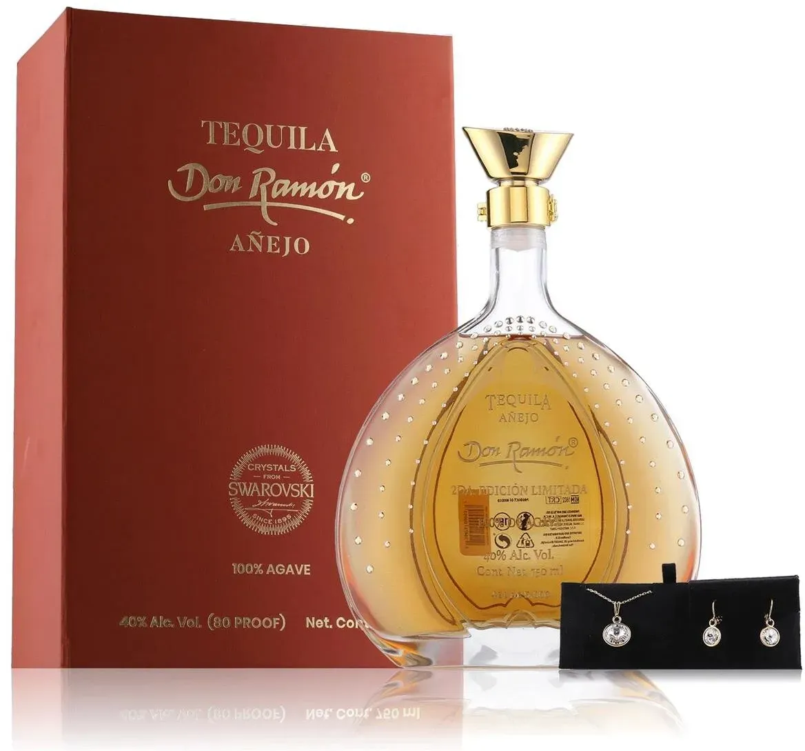 Don Ramon Tequila Anejo Limited Edition 40% Vol. 0,75l in Geschenkbox mit SWAROVSKI-Accessoires