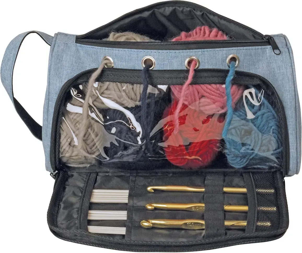 Kleiber Garn- & Strickzubehörtasche Jeans