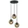 Trio meineWunschleuchte 3-flg. Ø 30 cm Kugel Rauchglas