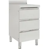 vidaXL Unterschrank Gastro-Küchenschrank 50 x 60 x 96 cm Edelstahl