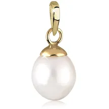Elli Süßwasserzuchtperle Gelbgold 585