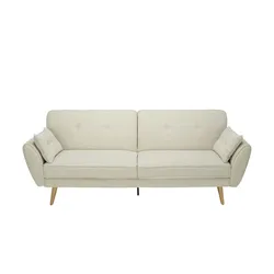 Schlafsofa  Konstantina , creme , Maße (cm): B: 222 H: 88 T: 86