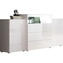 Home Affaire Sideboard URBAN III 150 x 80,7 x 39 cm Weiß