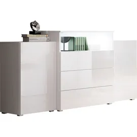 Home Affaire Sideboard URBAN III 150 x 80,7 x 39 cm Weiß
