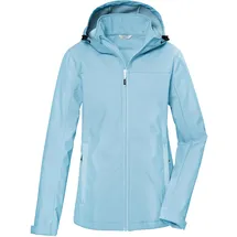 KILLTEC Damen Softshelljacke/Outdoorjacke mit Kapuze KOS 102 WMN SFTSHLL JCKT, eisblau, 46,