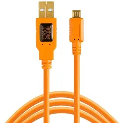 Tether Tools CU5430ORG USB Kabel 4,6 m USB 2.0 USB A Micro-USB B Orange