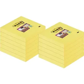 Post-it Super Sticky Notes Haftnotizen 76 x 76 mm gelb 90 Blatt Vorteilspack 12 Blöcke + 12 Blöcke GRATIS