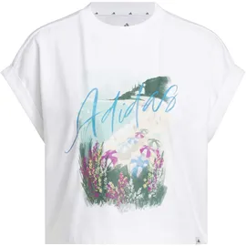 adidas SUMMER ROMANCE GRAPHIC T-SHIRT weiß L