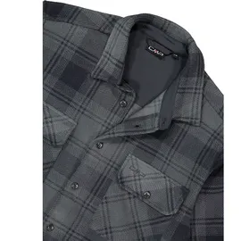 CMP Langarmhemd kariert Grau 3XL