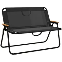Outsunny Gartenbank 108 x 65 x 73 cm Schwarz