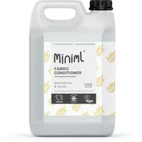 Miniml Natürlicher Weichspüler und Conditioner, Nachfüllpackung, 5 l, natürlicher Weichspüler mit Wildem Jasmin und Vanilleduft für empfindliche Haut 100% vegan und tierversuchsfrei (250 Waschgänge)