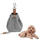 DAWRIS Leckerli-Beutel für Hunde, Hunde Futterbeutel,Schrumpftaschen Design mit Clip Schnalle, Futtertasche leckerli Beutel für Hundetraining und Ausbildung