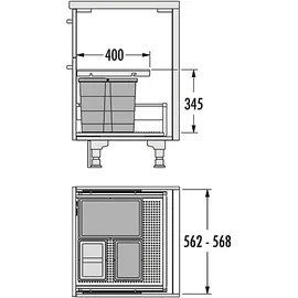 HAILO Allegro 84 l Silber