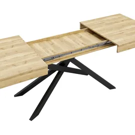 stilvora Küchentisch 180 x 76 x 80 cm braun