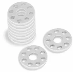 Unterlegscheiben gelocht x10 Bolt 18mm / 6mm Aluminium