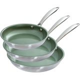 Just Vegan »CeraVegan«, Bratpfannen-Set 3-teilig