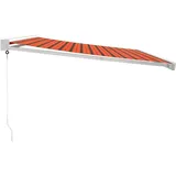 vidaXL Markise Einziehbar 400 x 300 cm orange und braun