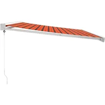 vidaXL Markise Einziehbar 400 x 300 cm orange und braun