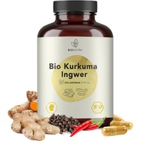 BIONUTRA® Kurkuma Ingwer Komplex Kapseln Bio (270 x 650 mg), Made in DE