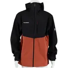 Mammut Wanderjacke Alto Guide Hardshell Hooded (atmungsaktiv, wasserdicht, PFC-frei) ziegelsteinrot/schwarz Herren